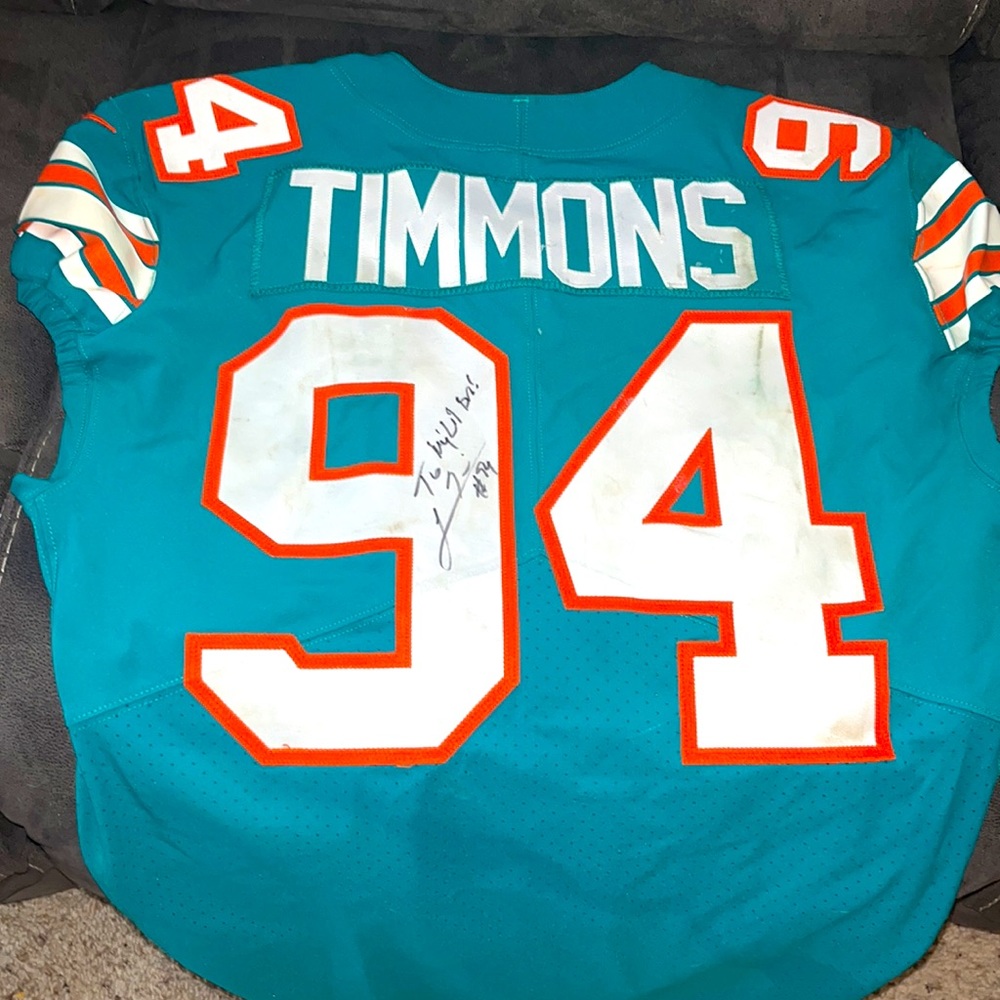 A signed Lawrence Timmons Miami Dolphins Game Jersey #94 - Picture 3 of 6